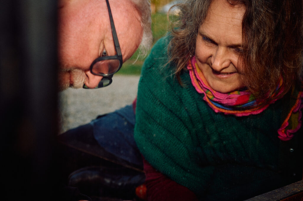 Claudi aMang und Bernhard Fritz in der Galerie Fritz